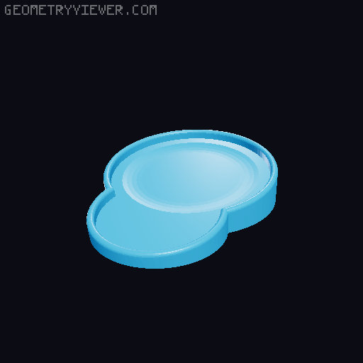 Nutella Dispenser Coaster 3D model thumbnail
