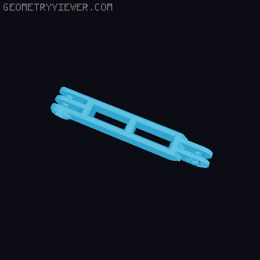 Anti-droop detented arms for Modular Mounting System 3D model thumbnail