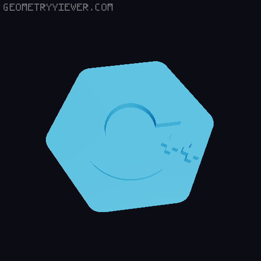 C++ Programming Language Logo 3D model thumbnail