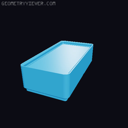 Filled-in Gridfinity Boxes (For Customization) 3D model thumbnail