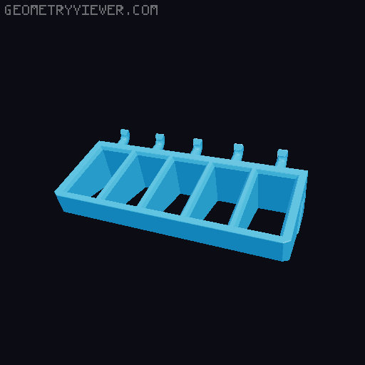 Pegboard levitating toolbox 3D model thumbnail