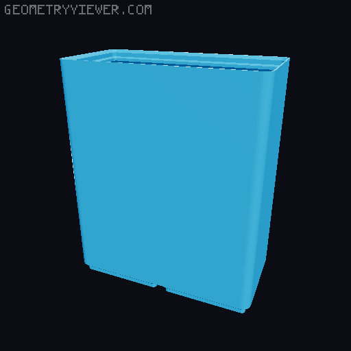 Ikea Alex Gridfinity cable bins 3D model thumbnail
