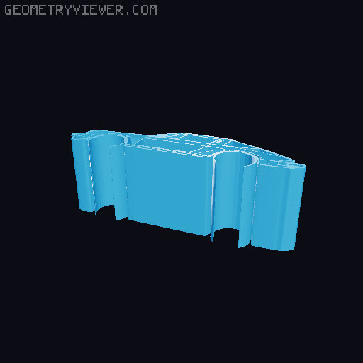 Car silhouettes! different models 3D model thumbnail