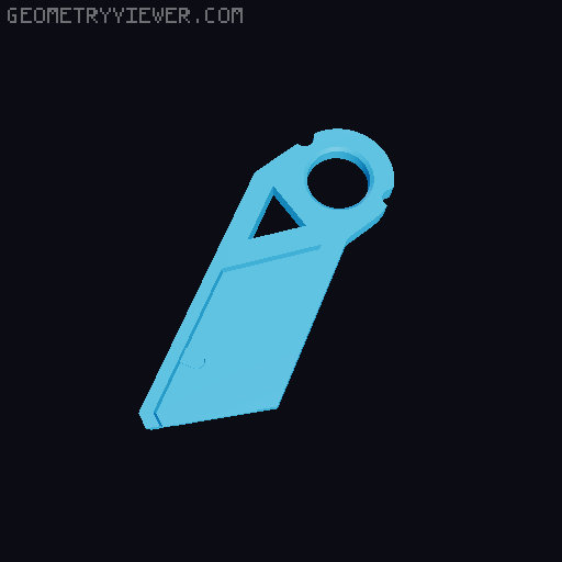 Rigid Blade Holder 3D model thumbnail
