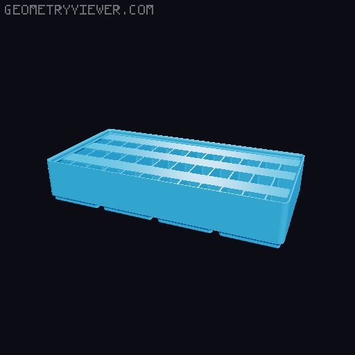 Gridfinity Ultra Light Bins - Divider Label Edition 3D model thumbnail