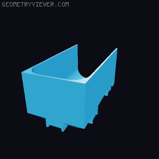 Modular Drawer Organizer Remix 3D model thumbnail