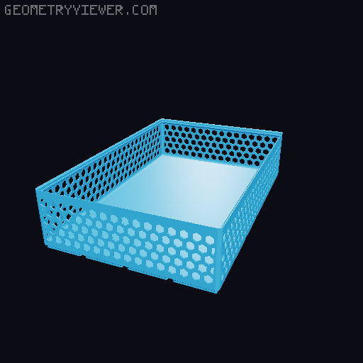 Gridfinity Hex Bins all sizes 3D model thumbnail