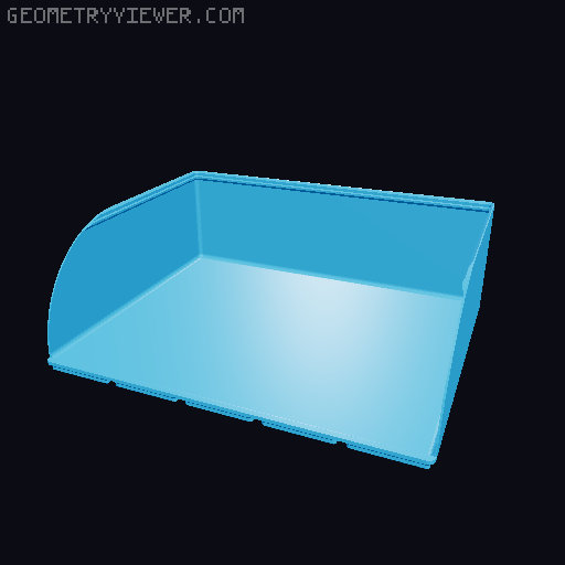 Gridfinity rouded bins collection all sizes 3D model thumbnail