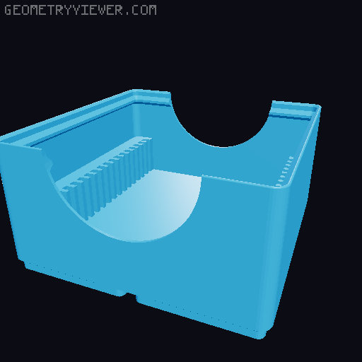 Gridfinity Ram Storage (Laptop - 1x2, 2x2) 3D model thumbnail