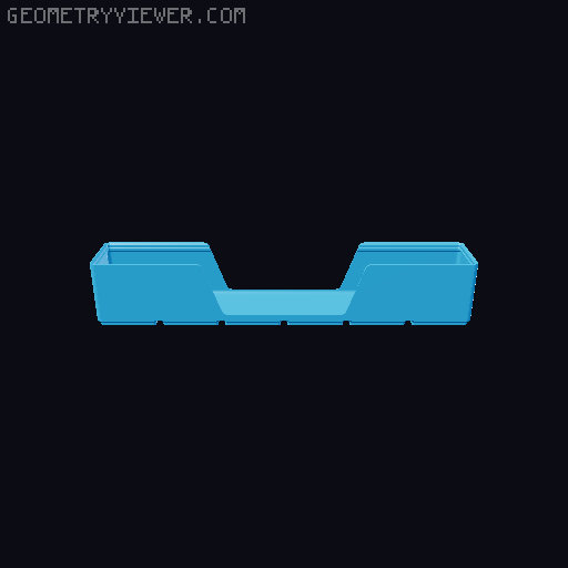 Gridfinity wall cutout collection 3D model thumbnail