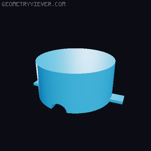 Nutella Glas Dispencer for larger M&Ms 3D model thumbnail