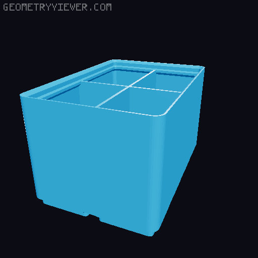 HF Gridfinity Storage Containers 3D model thumbnail
