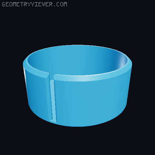 Mini flexible tape measure spooler remix 3D model thumbnail