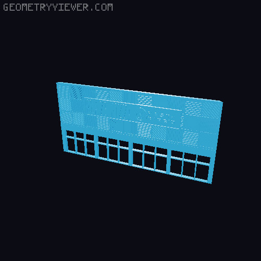 n scale - vintage and forgotten - fast food restaurant -  Blaze pizza 3D model thumbnail