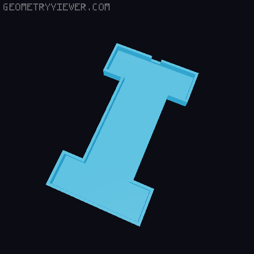 Glowing LED all alphabet letters and all numbers 6 cm high 3D model thumbnail