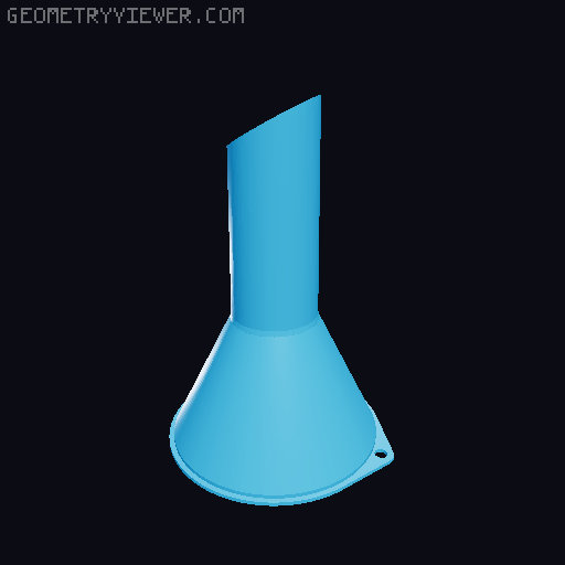 Funnels. Various sizes 25mm to 200mm 3D model thumbnail