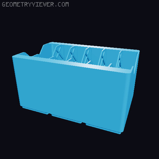 Gridfinity Cable Organizers 3D model thumbnail