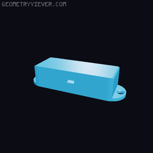 Bathroomholder for Omnipod controller  3D model thumbnail