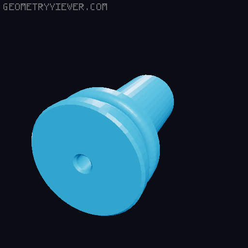 Zinc blaster printed plunger rods and plungers for 25mm or 26mm ID PT 3D model thumbnail