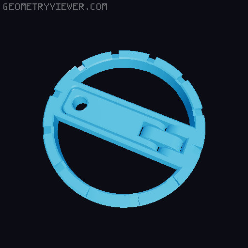 New Gen Cable Winder Folding Handle 3D model thumbnail
