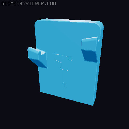 Sy's PegLock - Universal Caliper Mount Improved 3D model thumbnail