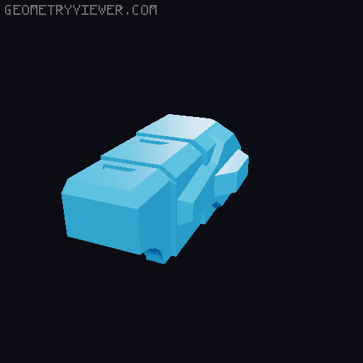 40mm frame parts 3D model thumbnail