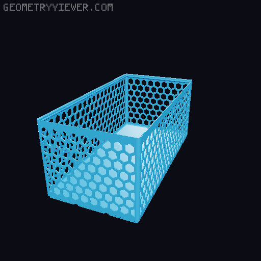 Gridfinity Hex Bins all sizes 3D model thumbnail