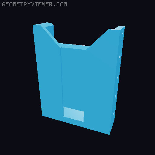Jig Saw Mount for Wall Control 3D model thumbnail