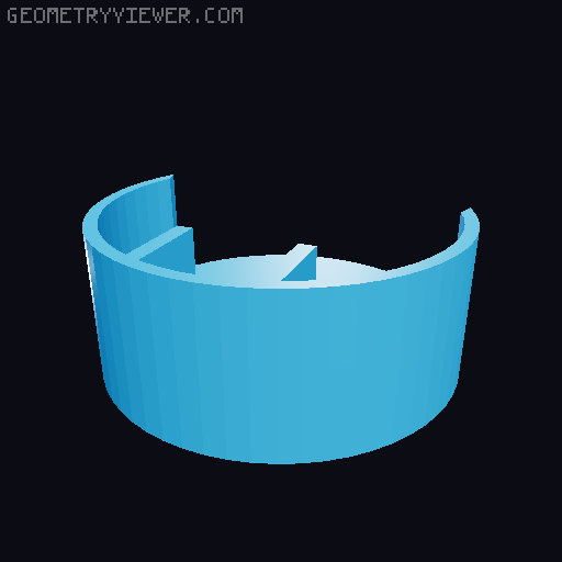 sucker cup showerhead holder replacement parts 3D model thumbnail