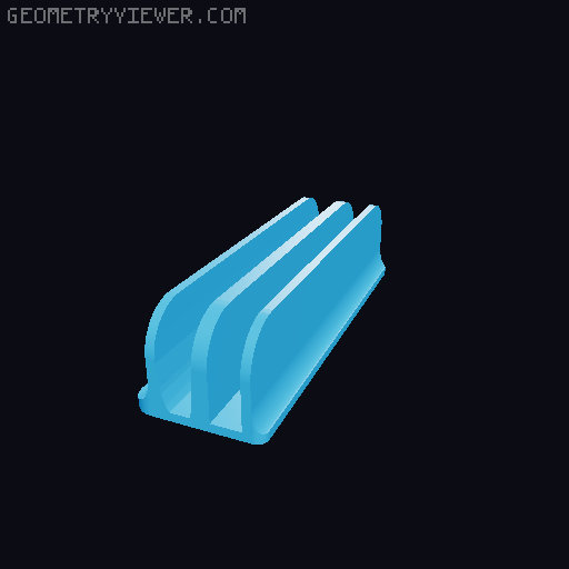 MacBook Pro + iPad vertical stand 3D model thumbnail