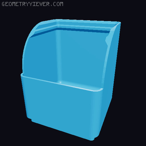 Gridfinity rouded bins collection all sizes 3D model thumbnail
