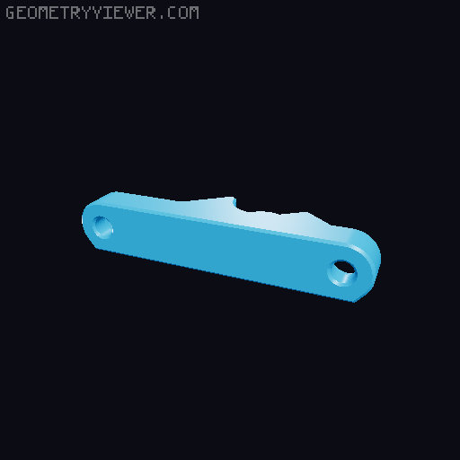 Logitech C270 & C320 camera mount 3D model thumbnail