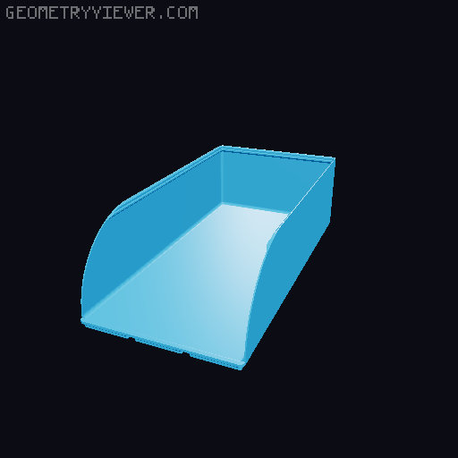 Gridfinity rouded bins collection all sizes 3D model thumbnail