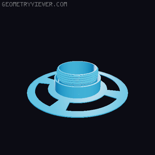 Reusable spool for Prusament refill: simpler, faster print, plus source FreeCAD design! 3D model thumbnail