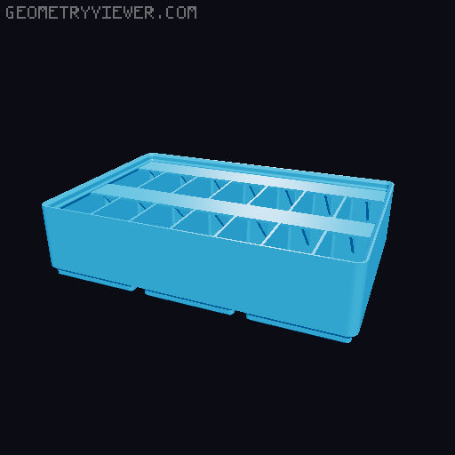 Gridfinity Ultra Light Bins - Divider Label Edition 3D model thumbnail