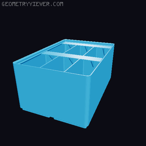 Gridfinity Ultra Light Bins - Divider Label Edition 3D model thumbnail
