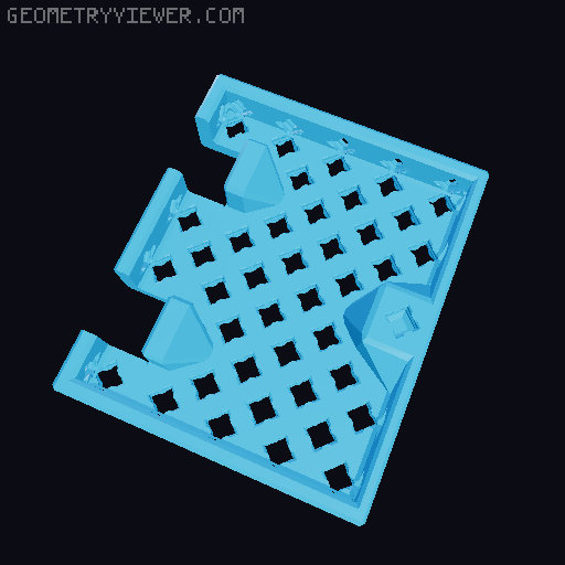 PrintABox - modular PrintABlok compatible boxes 3D model thumbnail