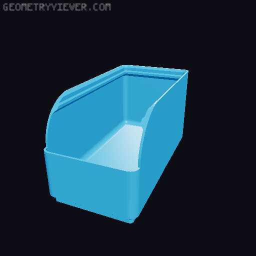 Gridfinity rouded bins collection all sizes 3D model thumbnail