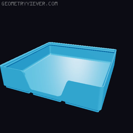 Gridfinity wall cutout collection 3D model thumbnail