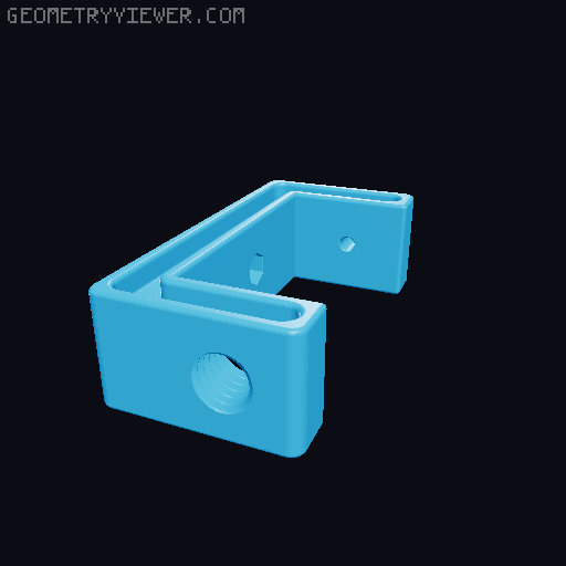 Mounting clamp 3D model thumbnail