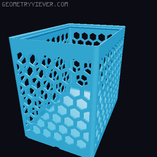 Gridfinity Hex Bins all sizes 3D model thumbnail