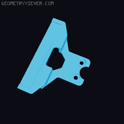 Parametric Silicone Nozzle Cleaning Brush Mount for K1C 3D model thumbnail