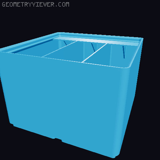 Gridfinity Ultra Light Bins - Divider Label Edition 3D model thumbnail