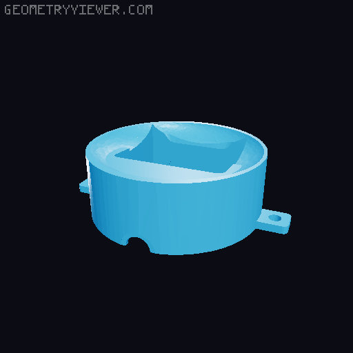 Nutella Glass Candy Dispenser modified inner parts for bigger sweets/nuts 3D model thumbnail