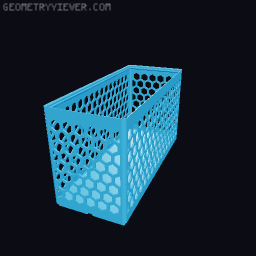 Gridfinity Hex Bins all sizes 3D model thumbnail