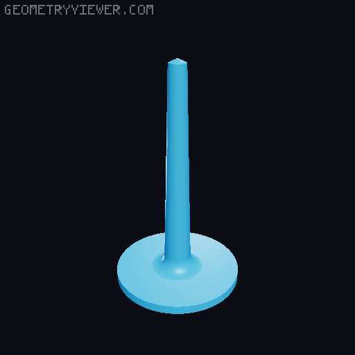 Yarn Spinner with stronger spindle peg 3D model thumbnail