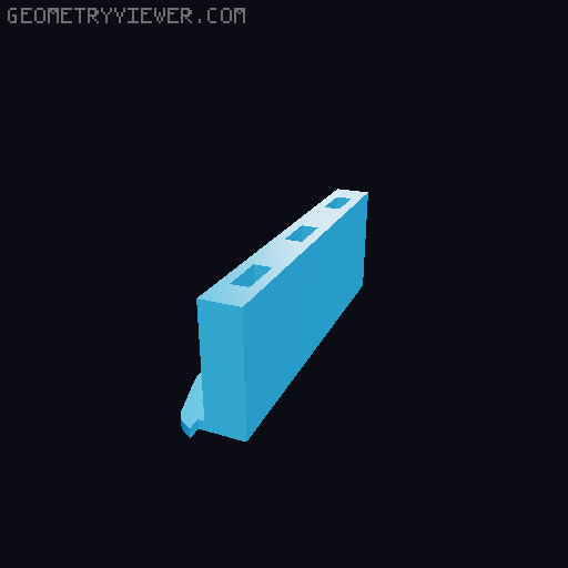 DDD Printable Wall Control System 3D model thumbnail