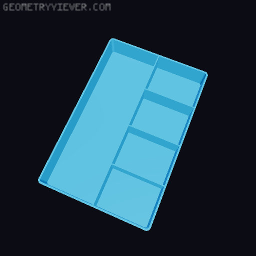 Organizer for rugged box 3D model thumbnail