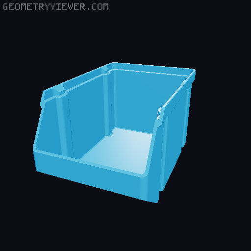 Stackable Boxes 3D model thumbnail