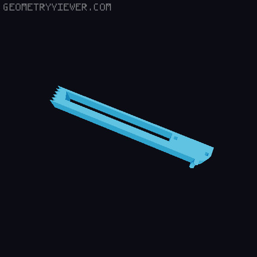 Remix Rubber band gun (6 shoots) 3D model thumbnail